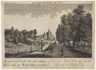 30277 Gezicht op de Maliesingel te Utrecht en het begin van de Maliebaan te Utrecht met links de Maliebrug en een ...